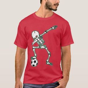 Halloween Dabbing Skeleton Soccer Player, Hallowee T-Shirt