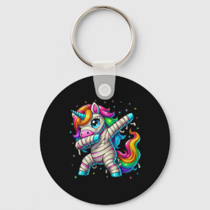 Halloween Dabbing Unicorn Cute Girls Halloween 202 Key Ring