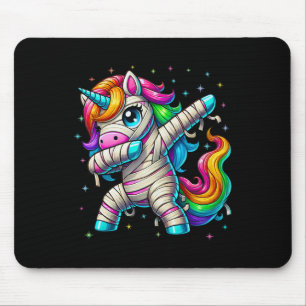 Halloween Dabbing Unicorn Cute Girls Halloween 202 Mouse Mat
