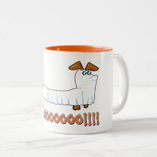 Halloween Dachshund - BOO Two-Tone Coffee Mug
