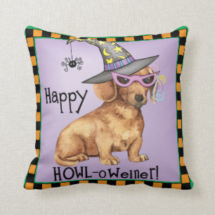 Halloween Dachshund Cushion