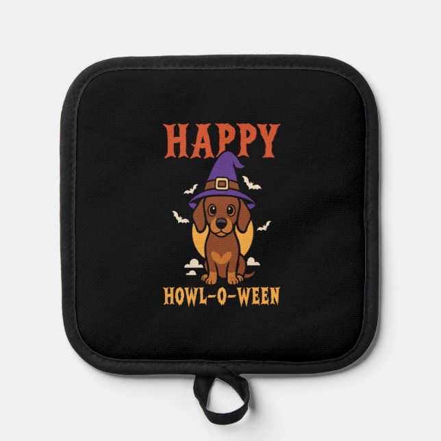 Halloween Dachshund Dog Pot Holder (Front)
