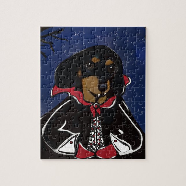 Halloween Dachshund Jigsaw Puzzle (Vertical)