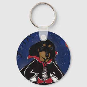 Halloween Dachshund Key Ring
