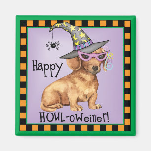 Halloween Dachshund Magnet