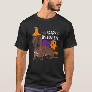 Halloween Dachshund Men Women Kids Happy Halloween T-Shirt