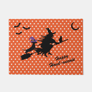 Halloween Dachshund Silhouette Doormat