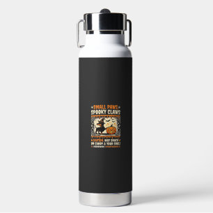 Halloween Dachshund Spooky Warning Water Bottle