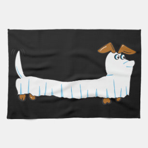 Halloween Dachshund Tea Towel