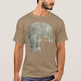 Halloween Dachshund Tee Dachshund Dog Moon Howl In