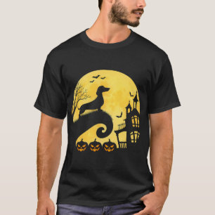 Halloween Dachshund Weenie Wiener Moonshine Sausag T-Shirt