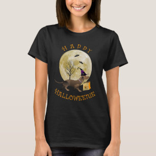 Halloween Dachshund Wiener Dog Happy Halloweenie M T-Shirt