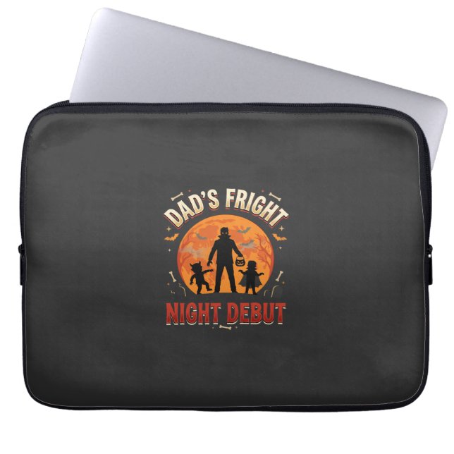 Halloween Dad Fright Night Laptop Sleeve (Front)