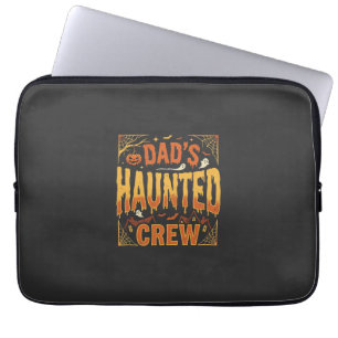 Halloween Dad Haunted Crew Laptop Sleeve