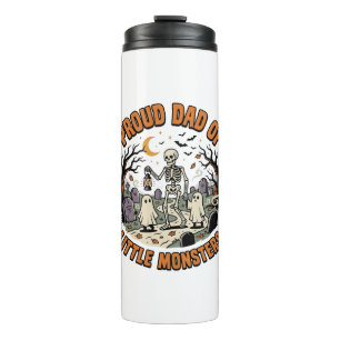 Halloween Dad Little Monsters Night Thermal Tumbler