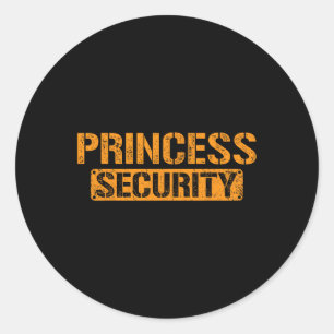 Halloween Dad Mum Daughter Adult Costume Princess  Classic Round Sticker