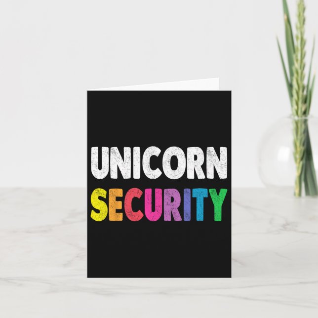 Halloween Dad Mum Daughter Adult Costume Unicorn S Card (Front)