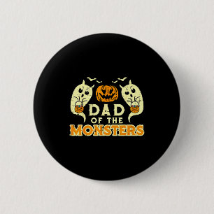 Halloween Dad Of Monsters Funny Family Costume Pap 6 Cm Round Badge