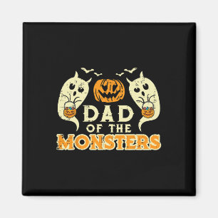 Halloween Dad Of Monsters Funny Family Costume Pap Magnet