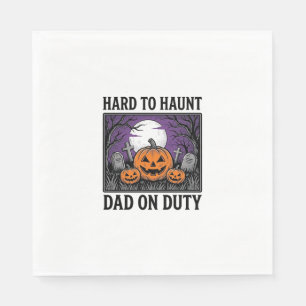 Halloween Dad Shirt Hard To Haunt Funny Father Des Napkin