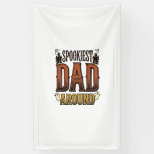 Halloween Dad Shirt Spooky Father Vintage Engravin Banner