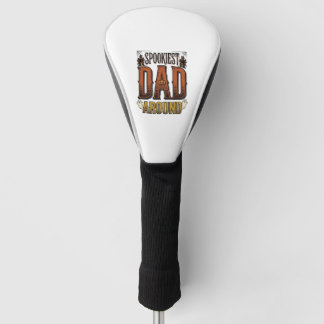 Halloween Dad Shirt Spooky Father Vintage Engravin Golf Head Cover