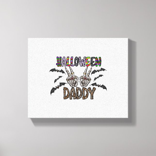 Halloween Daddy Canvas Print (Front)