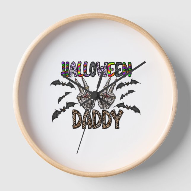 Halloween Daddy Clock (Front)