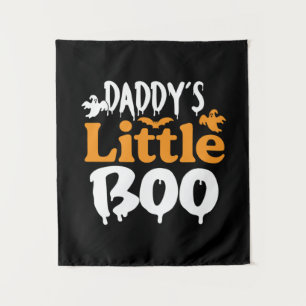 Halloween Daddy Little Boo Birthday Tapestry