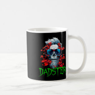 Halloween Dadster Skeleton With Red Sungles Dad Sk Coffee Mug