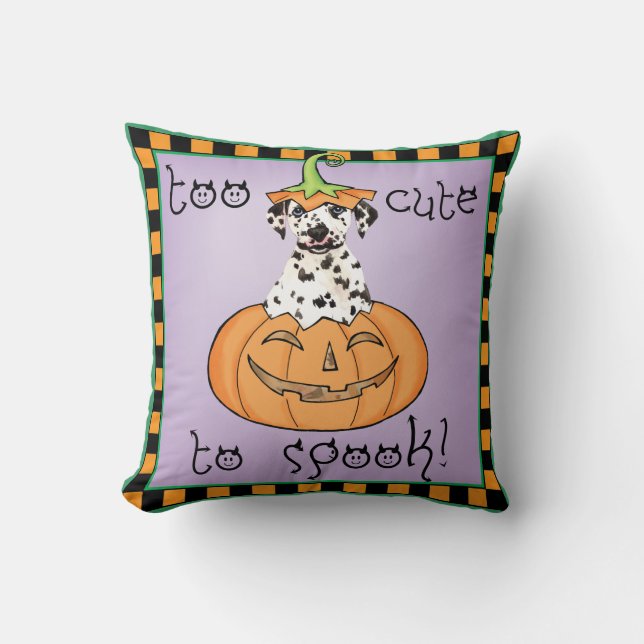 Halloween Dalmatian Cushion (Front)