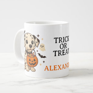 Halloween Dalmatian Dog Trick or Treat Large Coffee Mug
