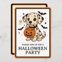 Halloween Dalmatian Dog Trick or Treat Party