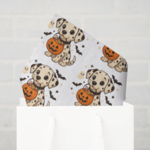 Halloween Dalmatian Dog Trick or Treat Tissue Paper