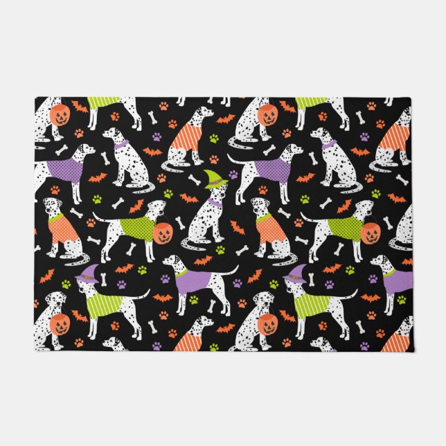 Halloween Dalmatian Doormat (Front)