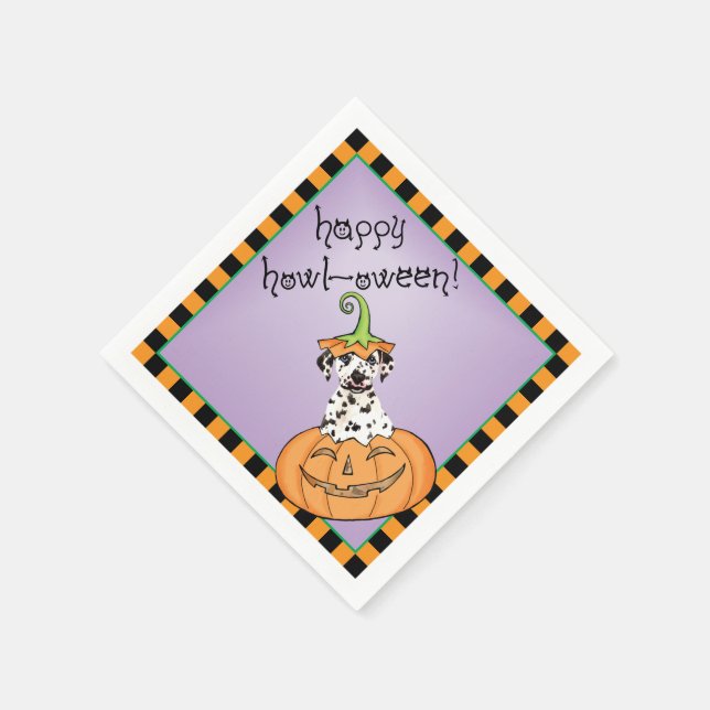 Halloween Dalmatian Napkins (Corner)