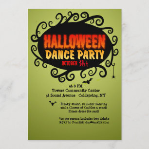 Halloween Dance Party Invitation