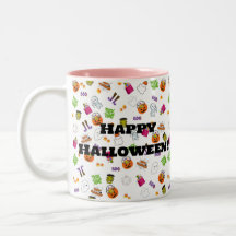 Halloween Dance Party Two-Tone Coffee Mug