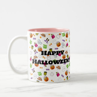 Halloween Dance Party Two-Tone Coffee Mug