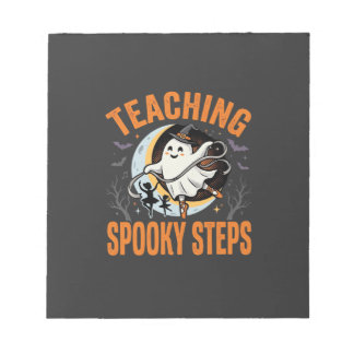 Halloween Dance Teacher Spooky Steps Notepad