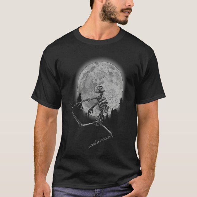 Halloween Dancing Ballet   Skeleton Dancing T-Shirt (Front)