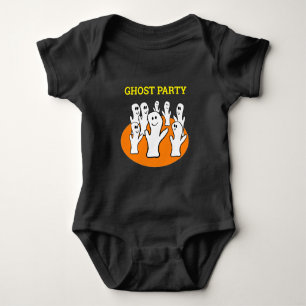 Halloween Dancing Ghost Party Baby Bodysuit