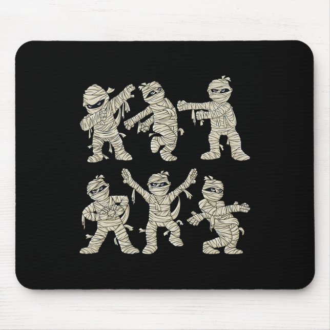 Halloween Dancing Mummy Dance Challenge Boys Girls Mouse Mat (Front)