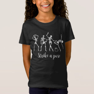 Halloween Dancing Skeleton Customise Funny Text T-Shirt