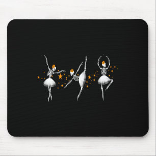 Halloween Dancing Skeleton Llerina Llet Women Girl Mouse Mat