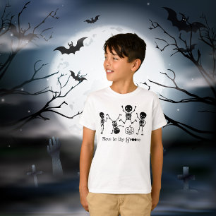 Halloween Dancing Skeleton Move To The Groove Funn T-Shirt