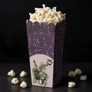Halloween Dancing Skeleton Music Notes Favour Box