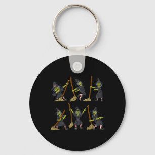 Halloween Dancing Witch Dance Challenge Boys Girls Key Ring