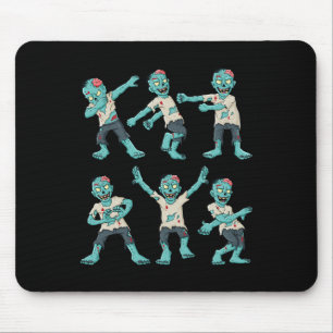Halloween Dancing Zombies Dance Challenge Boys Gir Mouse Mat