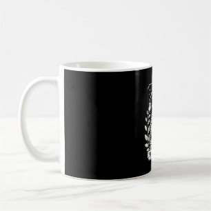 Halloween Dark Gothic Skeleton Overthinker Coffee Mug